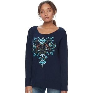 Sonoma Embroidered Sweater Nature Design